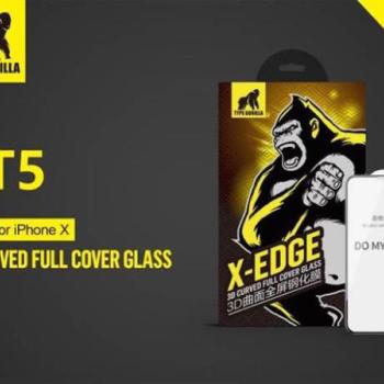 Apple iPhone 6/6s Plus TG 3D Corning Gorilla HD Full Üvegfólia - Fekete kép