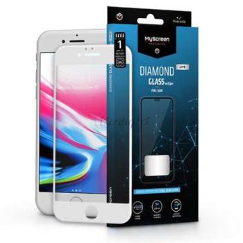 Apple iPhone 6/iPhone 6S edzett üveg képernyővédő fólia - MyScreen Protector Diamond Glass Lite Edge2.5D Full Glue - fehér kép