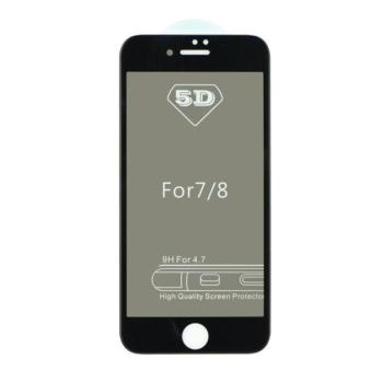 Apple iPhone 7/8, 5D Full Glue Privacy hajlított tempered glass kijelzővédő üvegfólia, fekete kép