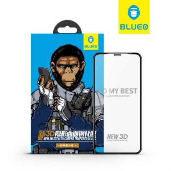 Apple iPhone 7/8 Plus Blueo New 3D HD Stealth Curved Üvegfólia - Fekete kép