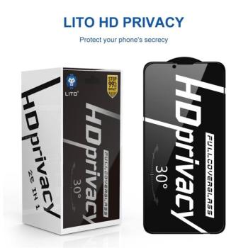 Apple iPhone 7/8/SE 2020/SE 2022 Lito HD Plus Privacy 2.5D Full Üvegfólia - Fekete kép