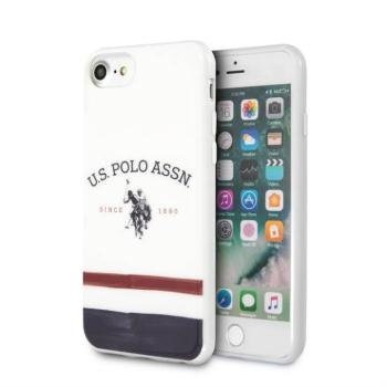 Apple iPhone 7/8/SE2 U.S.Polo USHCI8PCSTRB Hátlap - Fehér kép