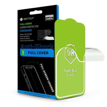 Apple iPhone 7/iPhone 8/SE 2020/SE 2022 rugalmas üveg képernyővédő fólia - Bestsuit Flexglass 3D Full Cover - fehér kép
