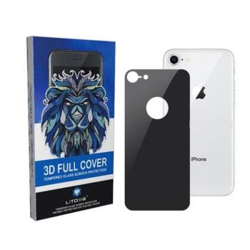 Apple iPhone 8 Lito 3D HD Full Back Cover Hátlapi Üvegfólia - Fekete kép