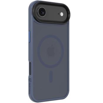 Apple iPhone Air (2025), Műanyag hátlap védőtok + szilikon keret, közepesen ütésálló, Magsafe kompatibilis, Tactical MagForce Hyperstealth, áttetsző/sötétkék kép