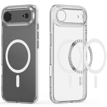 Apple iPhone Air (2025), Műanyag hátlap védőtok + szilikon keret, Magsafe töltővel kompatibilis, Dux Ducis Clin, átlátszó kép