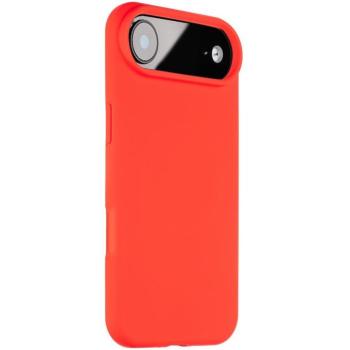 Apple iPhone Air (2025), Szilikon tok, mikrofiber plüss belső, Magsafe kompatibilis, Tactical MagForce Velvet Smoothie, piros kép