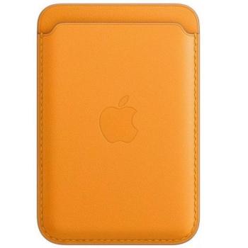 Apple iPhone Leather Wallet mágneses gyári bőr kártyatartó, MagSafe, narancs MHLP3ZE/A kép