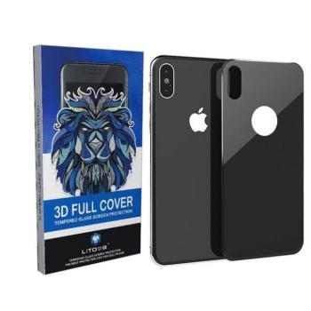 Apple iPhone X Lito 3D HD Full Back Cover Hátlapi Üvegfólia - Fehér kép