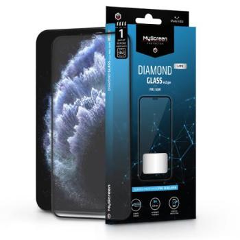 Apple iPhone X/XS/11 Pro edzett üveg képernyővédő fólia - MyScreen Protector Diamond Glass Lite Edge2.5D Full Glue - fekete kép