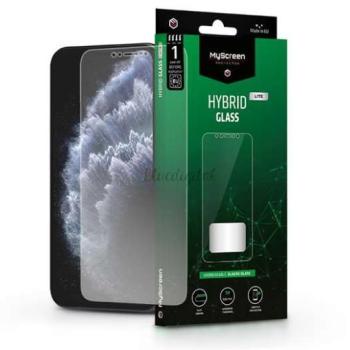 Apple iPhone X/XS/11 Pro rugalmas üveg képernyővédő fólia - MyScreen Protector Hybrid Glass Lite - átlátszó kép