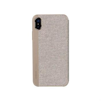 Apple iPhone X/XS JOYROOM JR-BP357 Leon Könyvtok - Bézs kép