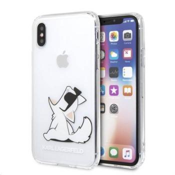 Apple iPhone X/XS KARL LAGERFELD KLHCPXCFNRC TPU Hátlap - Átlátszó kép