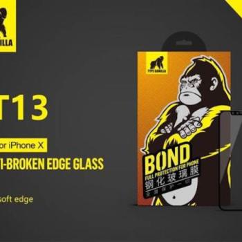 Apple iPhone X/XS TG 3D Anti-Broken Edge Üvegfólia - Fekete kép