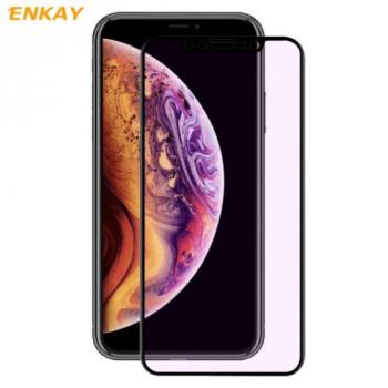 Apple iPhone XR / 11, Kijelzővédő fólia, ütésálló fólia (az íves részre is!), Tempered Glass (edzett üveg), fekete kép