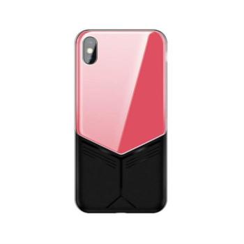 Apple iPhone XS JOYROOM JR-BP499 Glass Case Hátlap - Rózsaszín kép