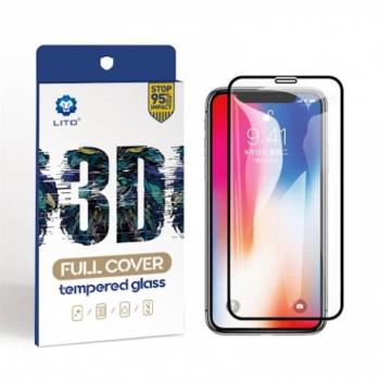 Apple iPhone XS Max/11 Pro Max Lito 3D HD Full Cover Üvegfólia - Fekete kép