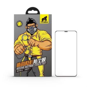 Apple iPhone XS Max/11 Pro Max TG Receiver Dustproof 2.5D Silk Full Üvegfólia - Fekete kép