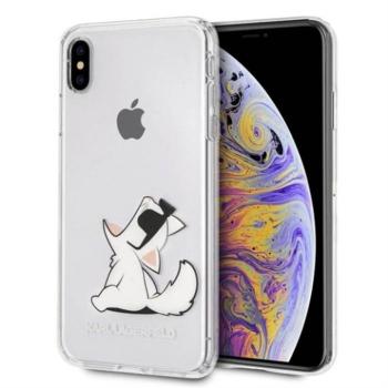 Apple iPhone XS Max KARL LAGERFELD KLHCI65CFNRC TPU Hátlap - Átlátszó kép