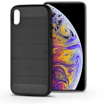 Apple iPhone XS Max szilikon hátlap - Carbon - fekete kép