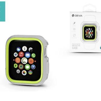 Apple iWatch 4/5/6/SE Devia Dazzle TPU Tok - Ezüst/Sárga kép