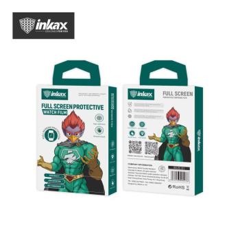 Apple iWatch 7/8 45mm Inkax GLW-01 2.5D Shock-Resistant Üvegfólia - Fekete kép