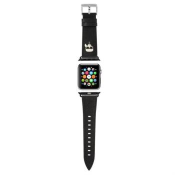 Apple iWatch Karl Lagerfeld KLAWMOKHK 42/44mm óraszíj - Fekete kép