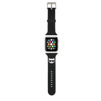 Apple iWatch Karl Lagerfeld KLAWMSLCK 38/40mm óraszíj - Fekete kép