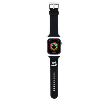 Apple iWatch Karl Lagerfeld KLAWMSLCNK 42/44/45mm óraszíj - Fekete kép