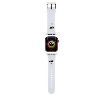 Apple iWatch Karl Lagerfeld KLAWMSLKCNH 42/44/45mm óraszíj - Fehér kép