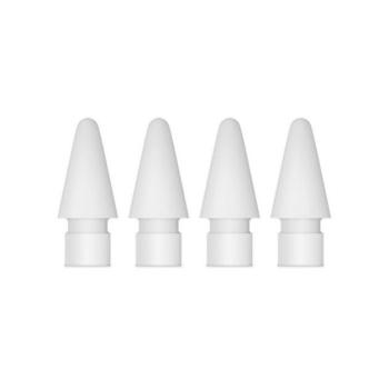 APPLE Pencil érintőképernyő ceruza póthegy 4db (szilikon, Apple Pencil kompatibilis, MLUN2ZM/A utód) FEHÉR Apple IPAD, IPAD 2, IPAD (3rd Generation) kép