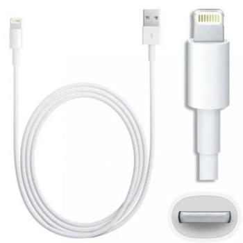 Apple USB-A-Lightning kábel, 1m, fehér. csomagolás nélkül (BULK) kép