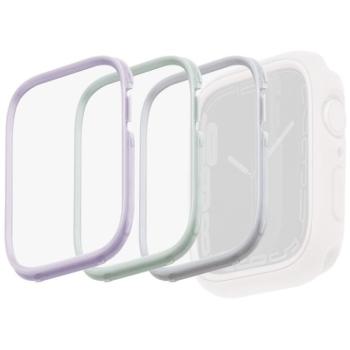 Apple Watch 1-6, SE (40 mm) / Watch 7-8 (41 mm), Cserélhető keret, Uniq Moduo védőkerethez, Uniq Moduo, színes, 3 db / csomag, lila, zöld, fehér kép