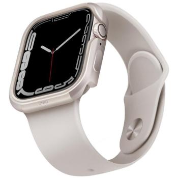 Apple Watch 1-6, SE (44 mm) / Watch 7-8 (45 mm), Fém védőkeret, alumínium, szíj nélkül, Uniq Valencia, csillagfény kép