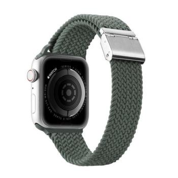 Apple Watch 1-6, SE, SE (2022) (38 / 40 mm) / Watch 7-8 (41 mm), textíl pótszíj, állítható, Dux Ducis Mixture, zöld kép