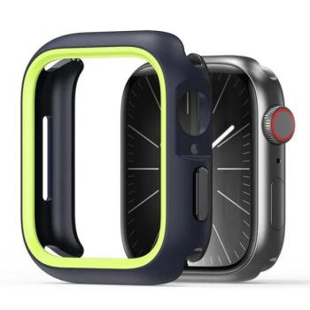 Apple Watch 10 (46 mm), Műanyag + szilikon védőkeret, szíj nélkül, közepesen ütésálló, Dux Ducis Bamo, zöld kép