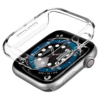 Apple Watch 4-6, SE (40mm), Műanyag védőkeret, szíj nélkül, Spigen Thin Fit, átlátszó kép