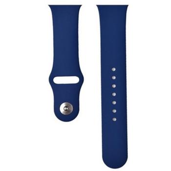 Apple Watch 4-6, SE, SE (2022) (38 / 40 mm) / Watch 7-9 (41 mm) / Watch 10 (42 mm), szilikon pótszíj, állítható, Devia Delux Sport, sötétkék kép