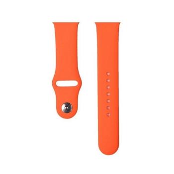 Apple Watch 4-6, SE, SE (2022) (42 / 44 mm) / Watch 7-9 (45 mm) / Watch 10 (46 mm) / Watch Ultra 1-2 (49 mm), szilikon pótszíj, állítható, Devia Delux Sport, narancssárga kép