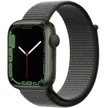 Apple Watch 4-6, SE, SE (2022) (42 / 44 mm) / Watch 7-9 (45 mm) / Watch 10 (46 mm) / Watch Ultra 1-2 (49 mm), textíl pótszíj, nylon, állítható, légáteresztő, TP Nylon, sötétzöld kép