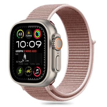 Apple Watch 4-6, SE, SE (2022) (42 / 44 mm) / Watch 7-9 (45 mm) / Watch 10 (46 mm) / Watch Ultra 1-2 (49 mm), textíl pótszíj, nylon, állítható, légáteresztő, TP Nylon, vörösarany kép