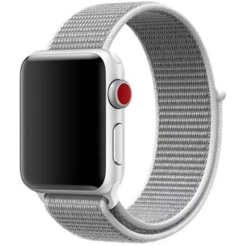 Apple Watch 4-6, SE, SE (2022) (42 / 44 mm) / Watch 7-9 (45 mm) / Watch 10 (46 mm) / Watch Ultra 1-2 (49 mm), textíl pótszíj, szilikon keret, állítható, Devia Delux Sport3, szürke kép