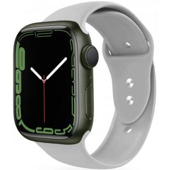Apple Watch 4-6, SE, SE (2022) (42 / 44 mm) / Watch 7-9 (45 mm) / Watch Ultra 1-2 (49 mm), szilikon pótszíj, állítható, két lyukas rögzítés, TP IconBand, szürke kép