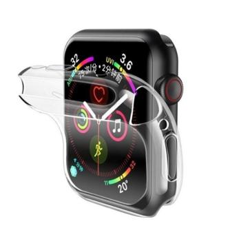 Apple Watch 4-6, SE, SE (2022) (44 mm), Szilikon védőkeret, ultravékony, szíj nélkül, Usams, átlátszó kép