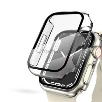 Apple Watch 7/Series 8 (41 mm) védőtok beépített edzett üveggel - DEFENSE 360 - átlátszó (ECO csomagolás) kép