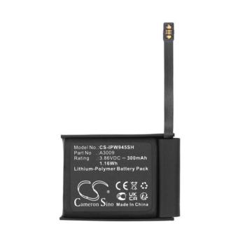 Apple Watch 9 (45 mm), Akkumulátor, 300 mAh, Li-Polymer, Cameron Sino, kompatibilis kép