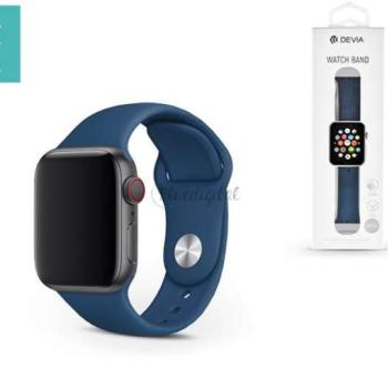 Apple Watch lyukacsos sport szíj - Devia Deluxe Series Sport Band - 38/40/41 mm - kék kép