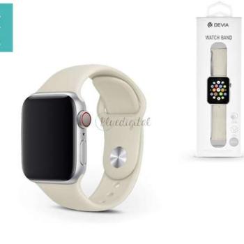 Apple Watch lyukacsos sport szíj - Devia Deluxe Series Sport Band - 38/40/41 mm - stone kép