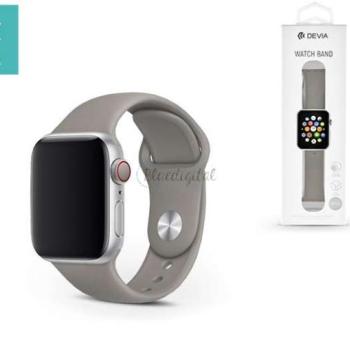 Apple Watch lyukacsos sport szíj - Devia Deluxe Series Sport Band - 38/40/41 mm - szürke kép