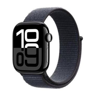 Apple Watch S10 GPS kozmoszfekete alumíniumtok, tinta sportpánttal, 42mm kép